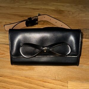 Kate Spade New York Black Belted Bow Bag..